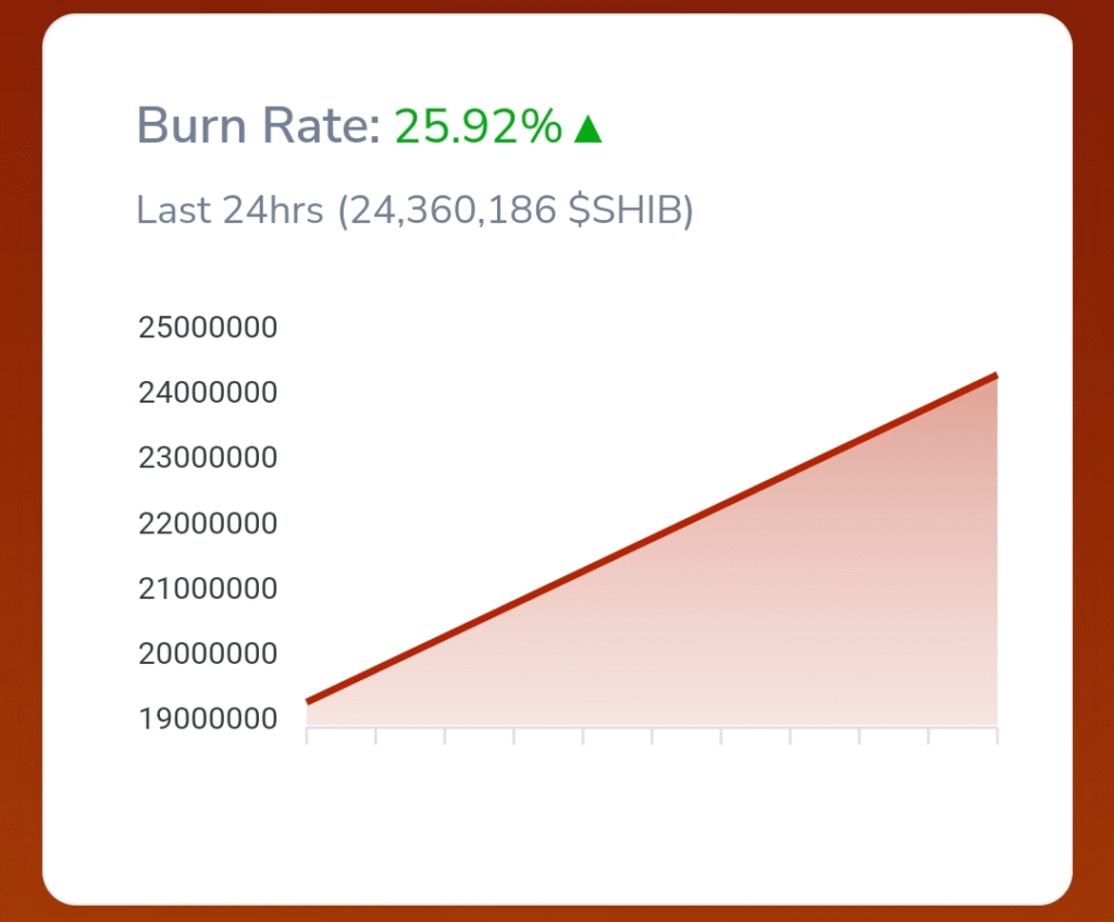 Shib burn rate surges 25%